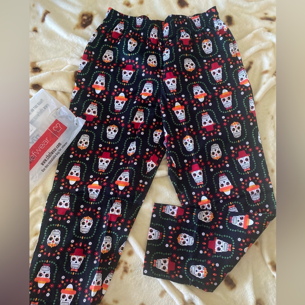 CHEFWEAR SUGAR SKULL CHEF PANTS